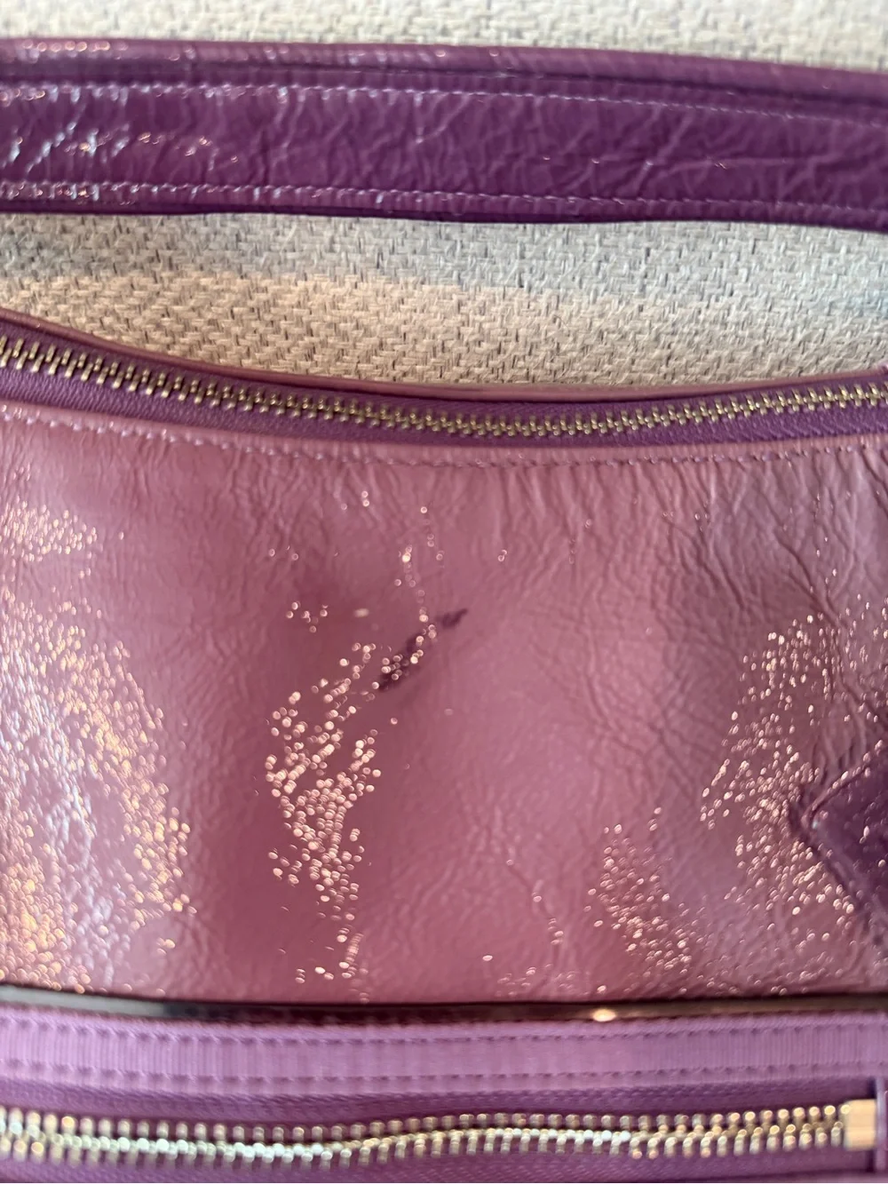 Coach Leather Hobo Bag - Plum Purple